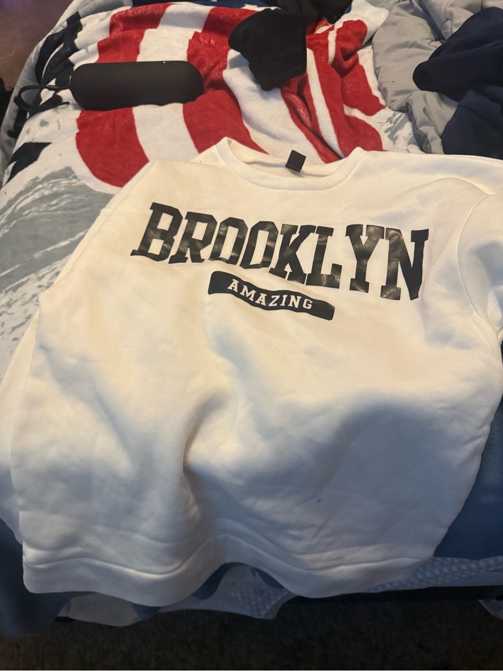 Brooklyn Amazing Men's White Crewneck Sweatshirt